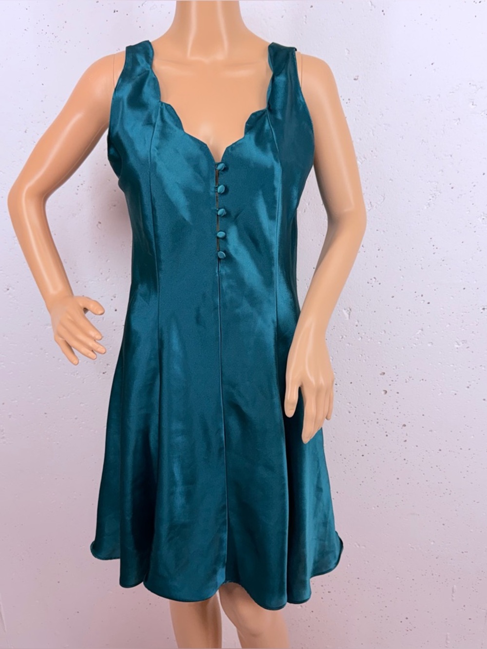 Vintage Erika Taylor Intimates Women’s Size Medium Teal Nighty Nightgown